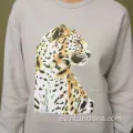 Sudaderas impresas de leopardo de mujeres